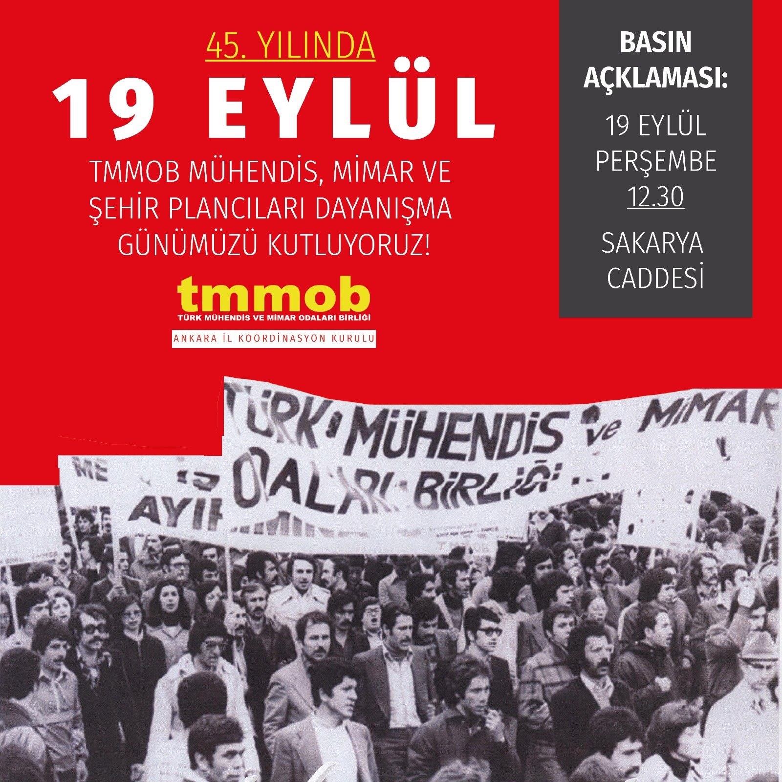 TMMOB MÜHENDİS, MİMAR VE ŞEHİR PLANCILARI DAYANIŞMA GÜNÜMÜZÜ KUTLUYORUZ!