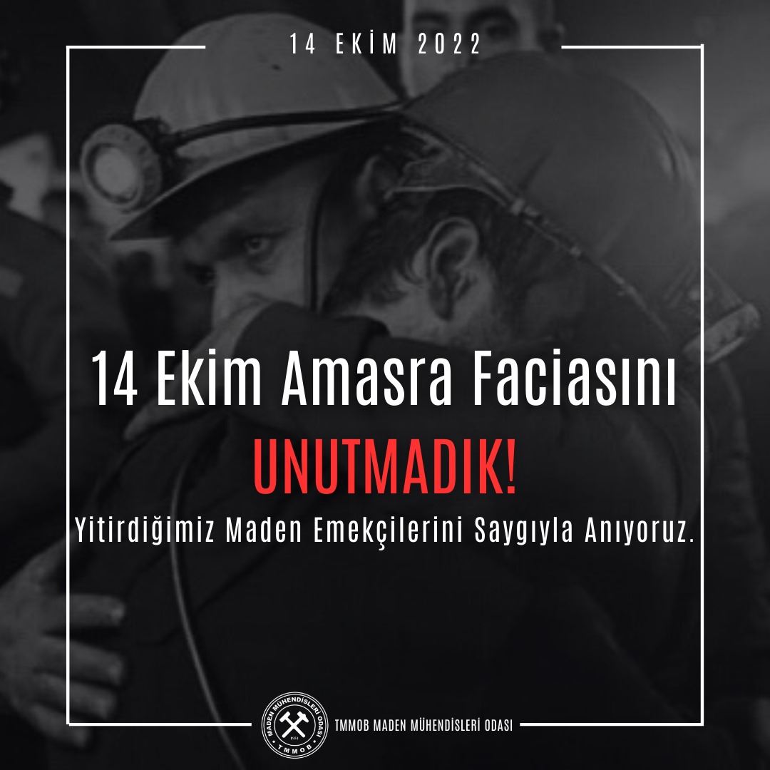 14 EKİM AMASRA MADEN FACİASINI UNUTMADIK! 