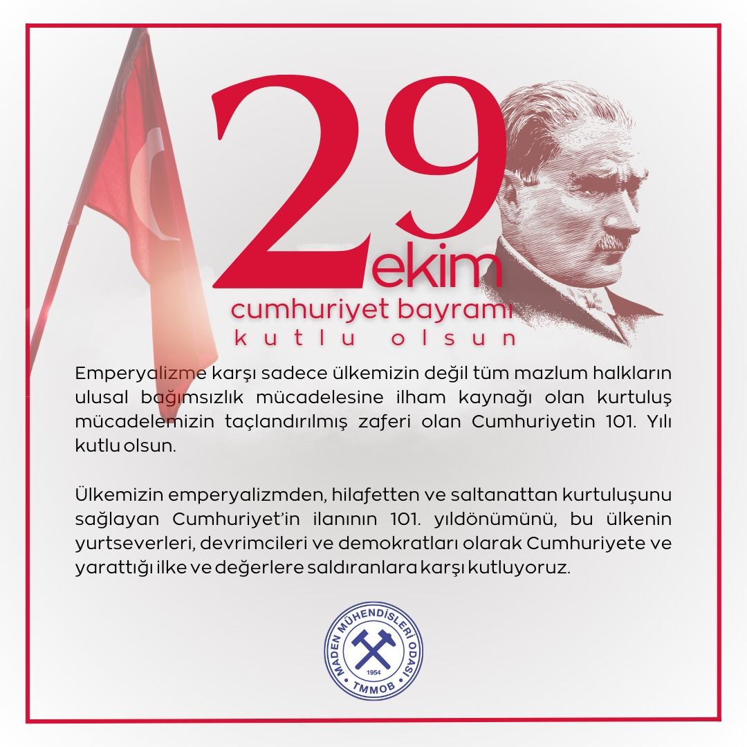 29 EKİM CUMHURİYET BAYRAMI KUTLU OLSUN !