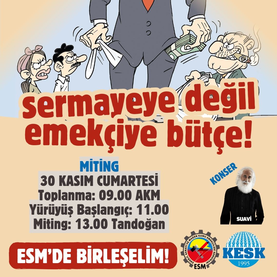 "GEÇİNEMİYORUZ" MİTİNGİNE ÇAĞRIMIZDIR