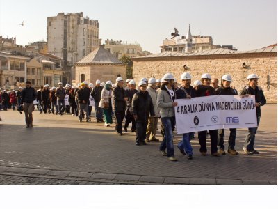 4 Aralık Dünya Madenciler Günü İstanbul`da kutlandı